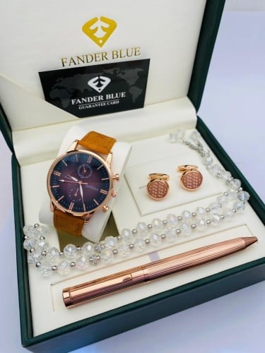 طقم ساعه رجالي