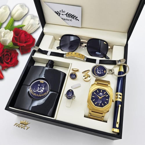 بوكس طقم ساعه بالاسم