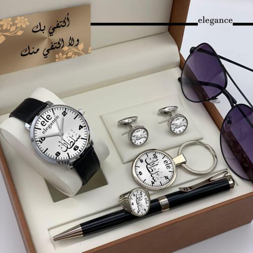 بوكس طقم ساعه بالاسم