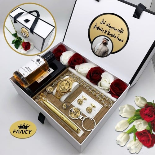 بوكس طقم ساعه بالاسم