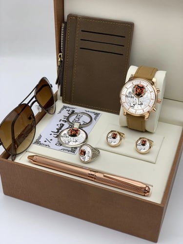 طقم ساعه رجالي