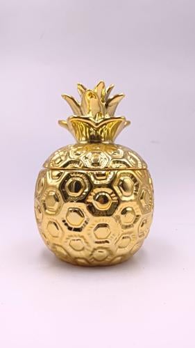 A jar in the shape of a pineapple, height 16 cm