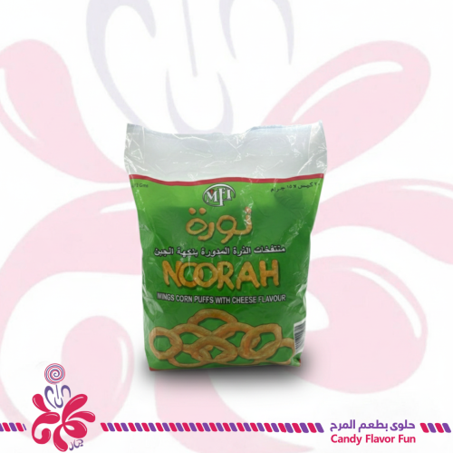 نورة شيبس مدورات بنكهة الجبن 20 حبة×15 جرام