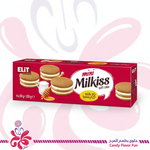 كيك ميني ميلكِس طري من إيليت بنكهة الحليب والعسل 4...