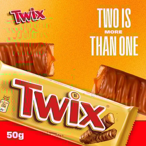 شوكولاتة تويكس اصبعين 4*50جم