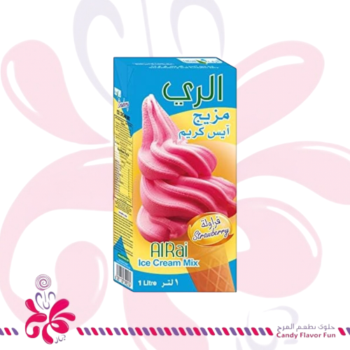 خليط الري ايس كريم نكهة فراوله 1 لتر