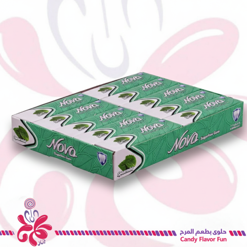علك نوفا بنكهة النعناع الأخضر