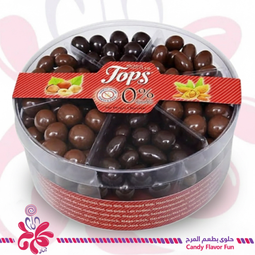 شوكولاتة دراجيه مشكلة خالية من السكر من "توبس" 500...