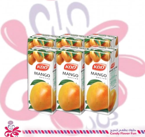 كي دي دي عصير مانجو عبوة 6 عبوات × 180 مل