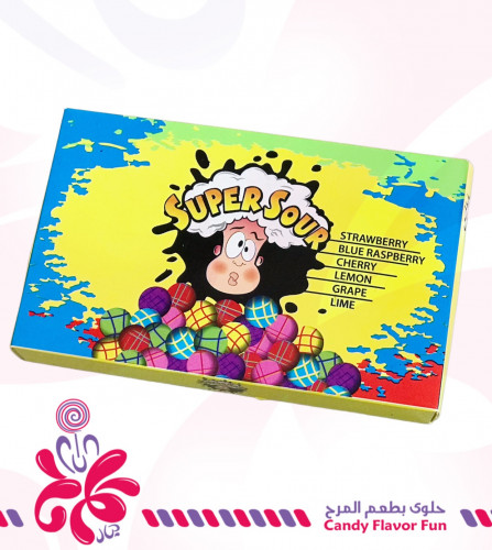 حلوى حامضة بنكهة الفواكه المشكله 100 ج