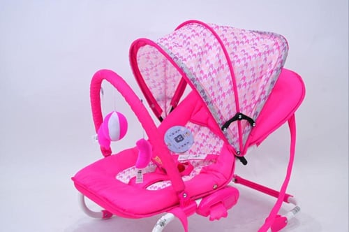 جلاسة أطفال هزاز مع ألعاب ومظلة