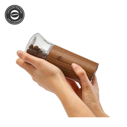 مطحنة يوريكا بيبي اليدوية - خشب الجوز والزجاج