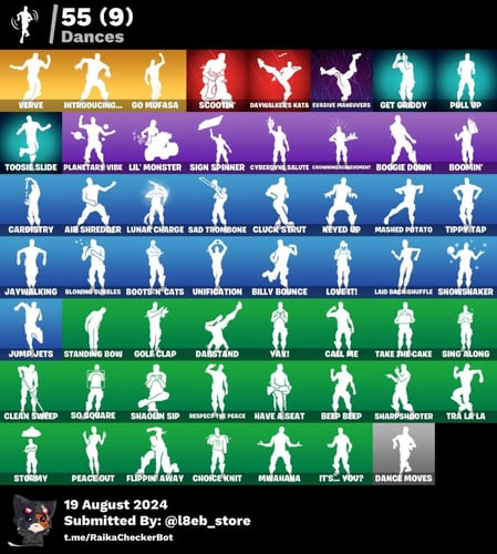 حساب ٩٨ سكن+ ٥٥ رقصة+ اكس كريتوس(مطلوببب) اساسي سر...