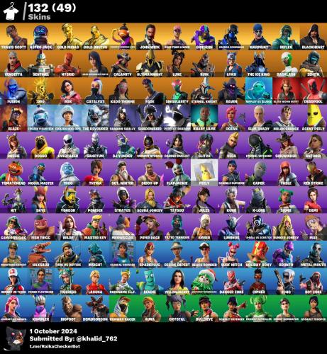 حساب ترافيس سكوت + ١٣٢ سكن+١٤٥ رقصة اساسي يربط