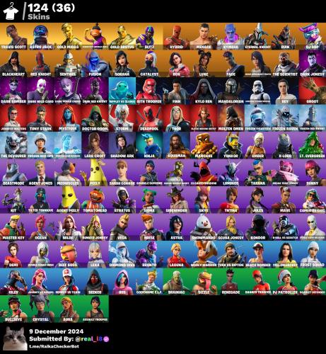 حساب ترافيسكوت+ اكس كريتوس+ ١٣٠ سكن+١٠٠ رقصة اساسي...