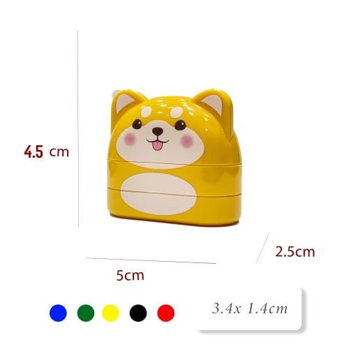 ختم كرتوني اصفر طبعتين