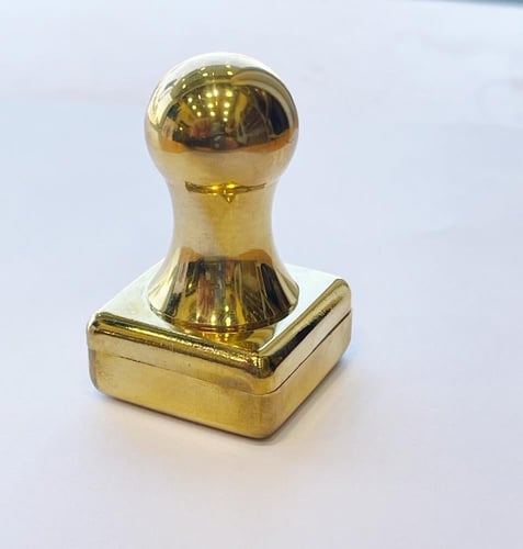 ختم نحاسي -مربع 2×2 سم