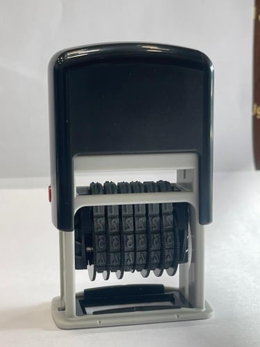 ختم ارقام ورموز تسلسلية متحركة