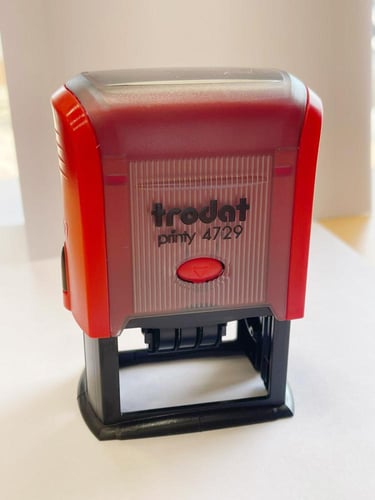 ختم تاريخTRODATمستطيل(ميلادي)