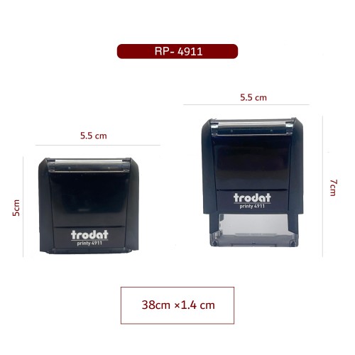 ختم TRODAT اسود عرض 3.8 سم