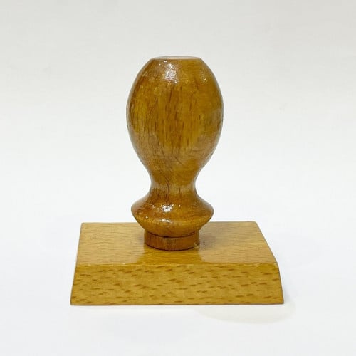 4cm×1.5cm ختم خشب تقليدي مستطيل