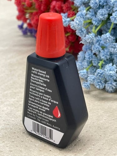 حبر أختام التاريخ احمر (28 ملم)