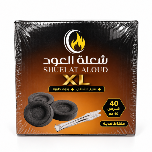 فحم شعلة العود XL 40 قرص