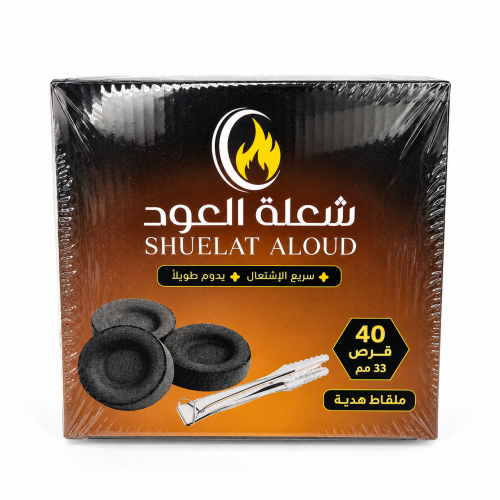 فحم شعلة العود صغير - 40 قرص