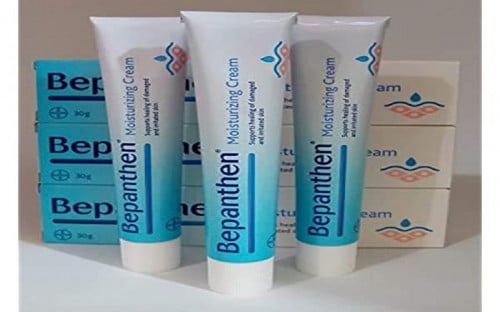 Blue Bepanthen moisturizing cream