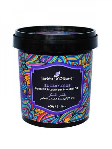 Sugar scrub with argan oil and lavender