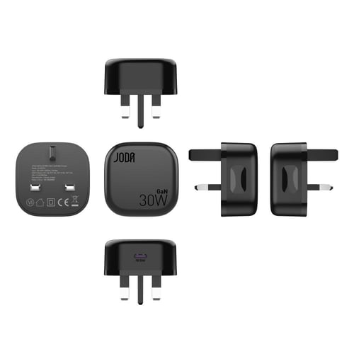 جودا شاحن جداري بقوة 30 واط USB-C – أسود