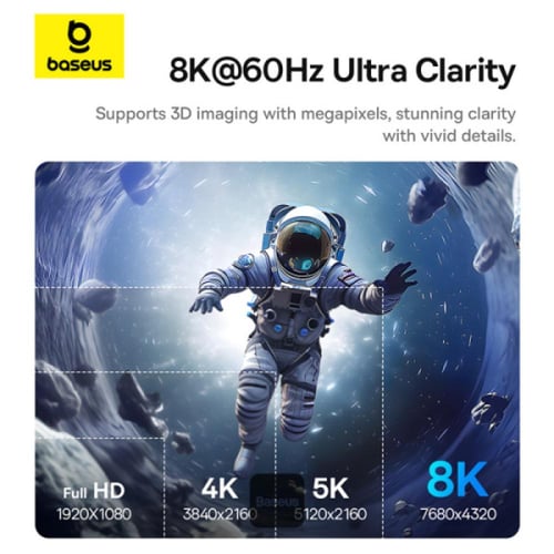 بايسوس كابل USB-C إلى HDMI 8K بطول 1.5 متر