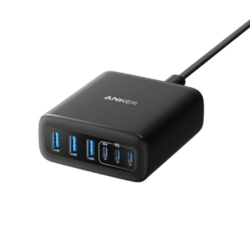 أنكر - منصة شحن مكتبي 6 منافذ 112 واط Anker Fast D...