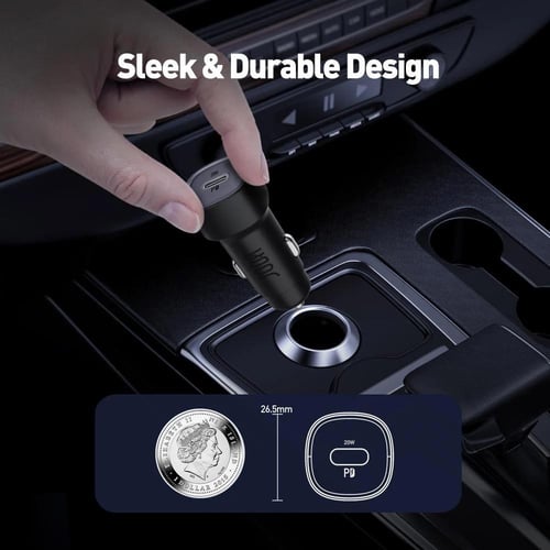 جودا شاحن سيارة USB‑C PD 20 W – أسود