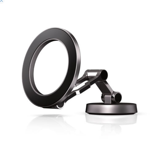 حامل جوال مرن يدعم الـMagSafe للسيارة - رمادي