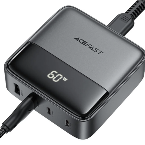 AceFast - منصة شحن بقوة 65 واط بمنفذين تايب سي ووم...