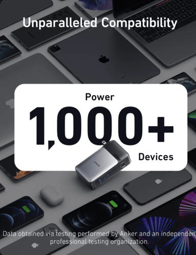 انكر - شاحن جداري جان برايم 2 في 1 بطارية 10000 ام...