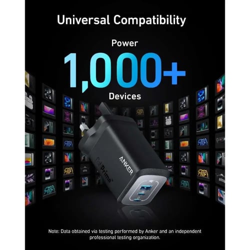 شاحن جداري انكر بريميوم بقوة 100 واط بمنفذين تايب...