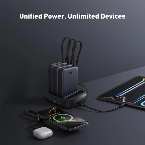 جودا HomeVolt باور بانك بسعة 10000mAh مع قاعدة شحن...