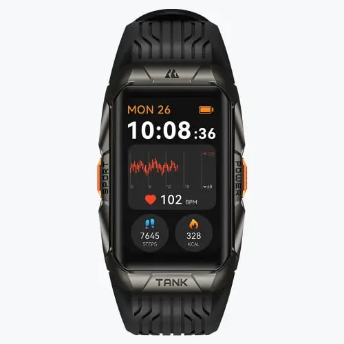 كوسبيت تانك ساعة رياضية X2 Ultra اسود وفضي