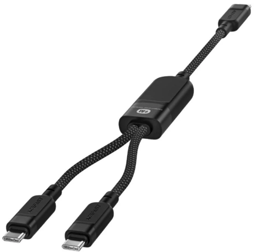 AceFast - كيبل بقوة 100 واط تايب سي الى اثنين تايب...