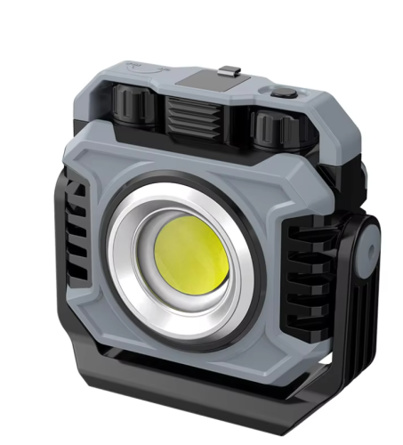 كشاف عمل قابل للشحن ببطارية 5000mAh وشاشة طاقة