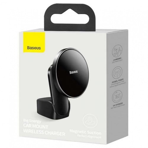 بيسوس - حامل سيارة مغناطيس مع شحن لاسلكي متوافق مع...