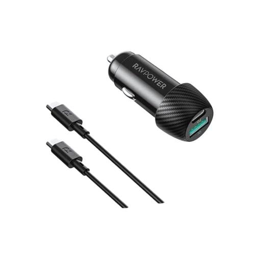 راڤ باور شاحن سيارة PD Pioneer بقوة 49W بمنفذ USB-...