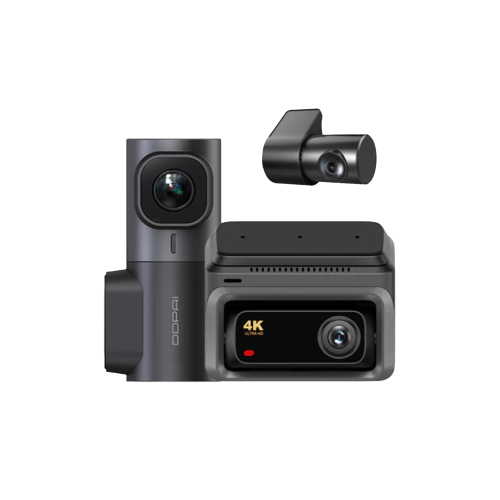 داش كام DDPAI Z60 أمامية وداخلية وخلفية بدقة 4K +...