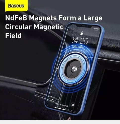 قاعدة تثبيت جوال مغناطيسية ماج سيف 2 في 1 بيسوس