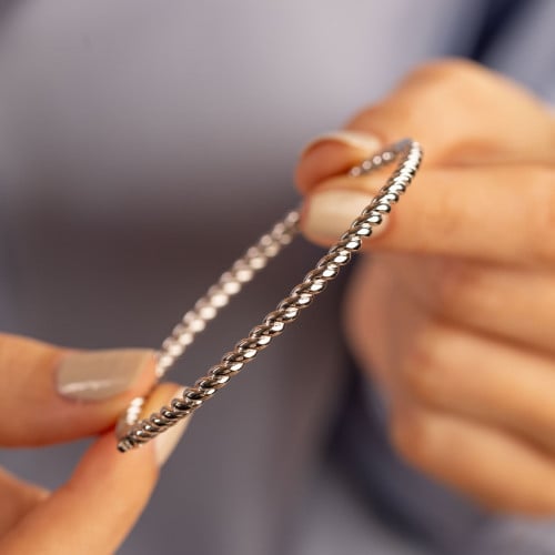بنجرة الألفة - أسوارة نسائية فضة 925 مطلية ذهب