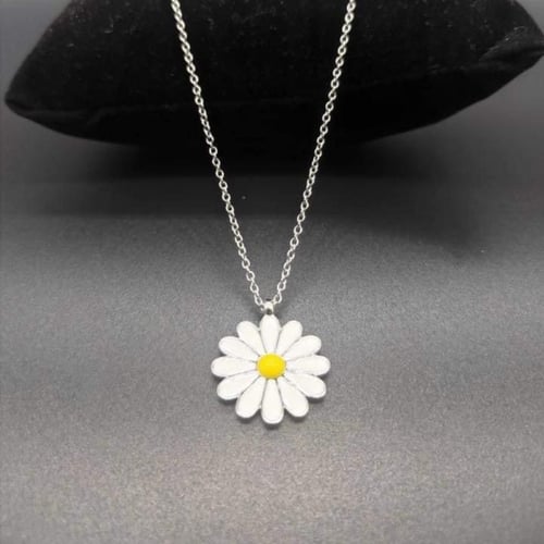 قلادة فضة 925 قلادة ياسمينة اللون الفضي