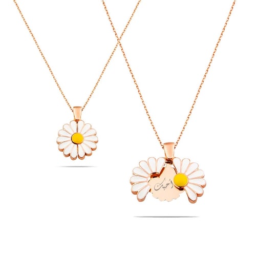 سلسال بالاسم مطلي ذهب عيار 18 - سلسال فلة