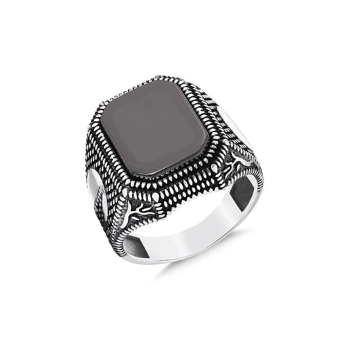 خاتم رجالي بالاسم فضة